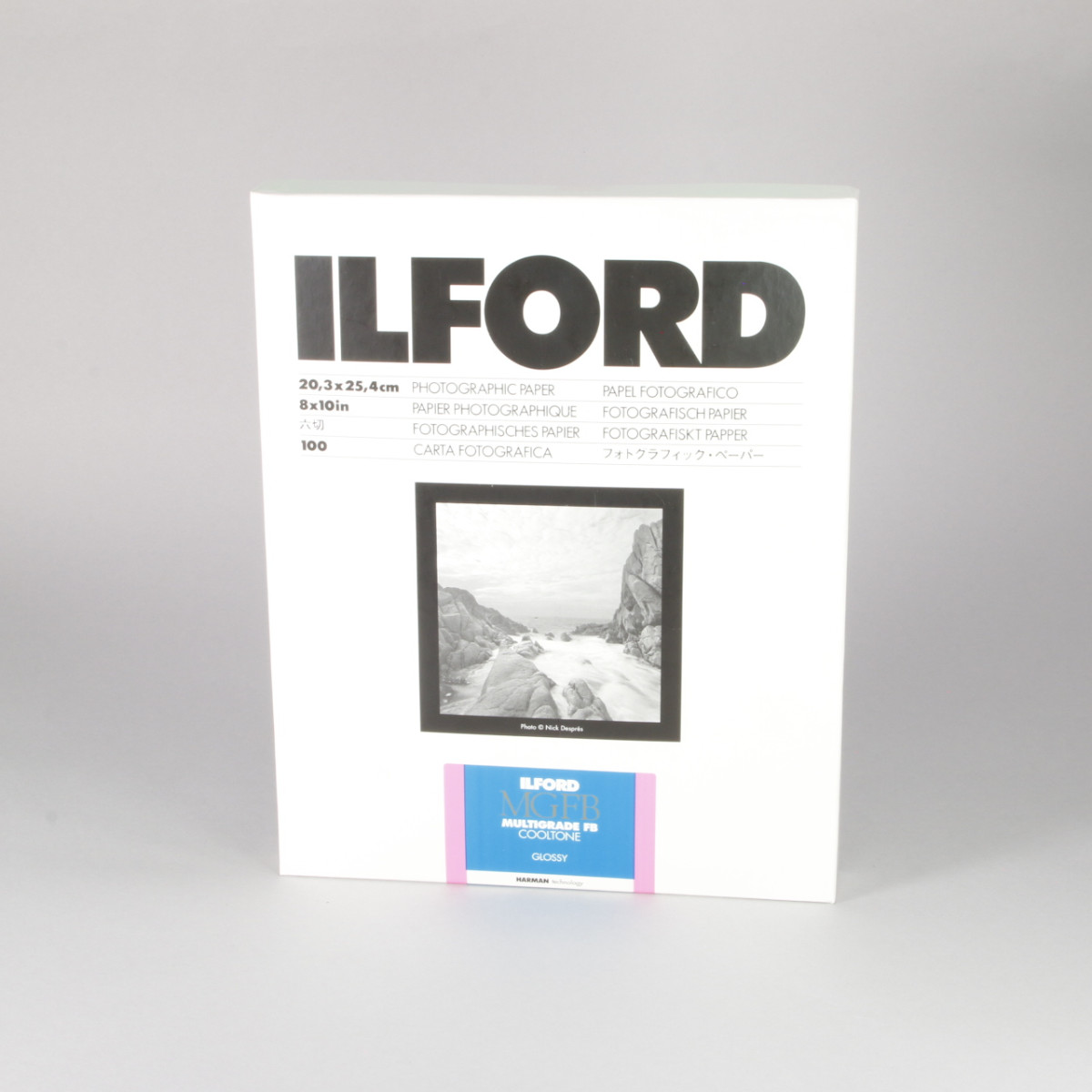Ilford MGFB Multigrade FB Cooltone Glossy 8x10 Paper - 100 Sheets