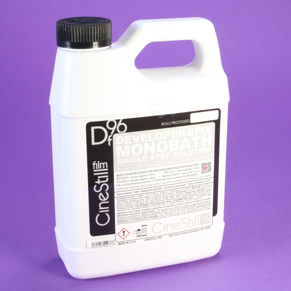 Cinestill DF96 Monobath - Single Step Liquid Solution - 1 liter