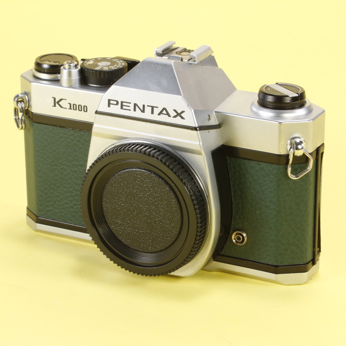 Pentax K1000 Camera - Refurbished (Re-Skinned in Green