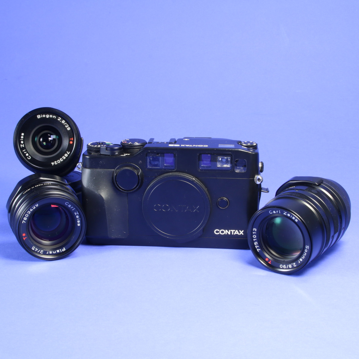 黒レンズ6本（新品3）と美CONTAX G2 Black TLA200Black Contax G2 Camera (Black) with Three Lenses | Blue Moon Camera