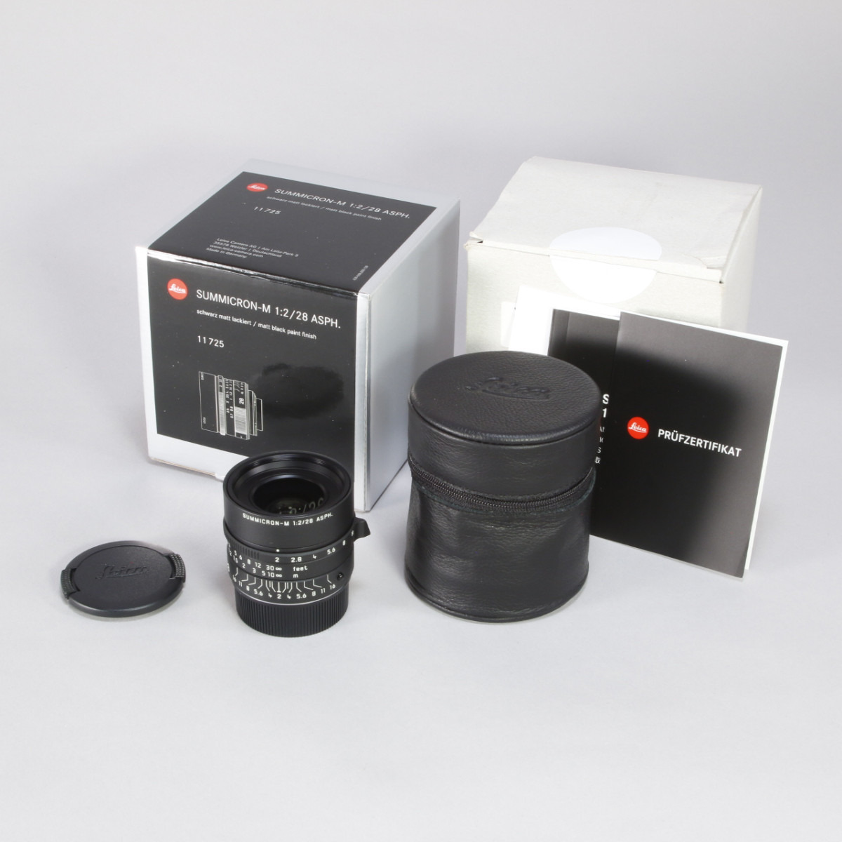 Leica 28mm f2 Summicron-M ASPH II Lens for Leica M - Matt Black 11725