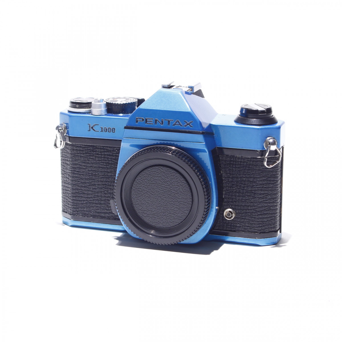 Pentax K1000 Camera Refurbished (Recoated Transparent Blue) for sale