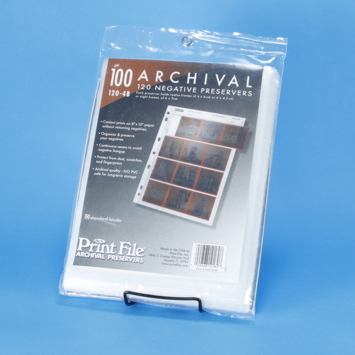 Print File 120-4B 120 Negative Preserver Pages - 100 sheets