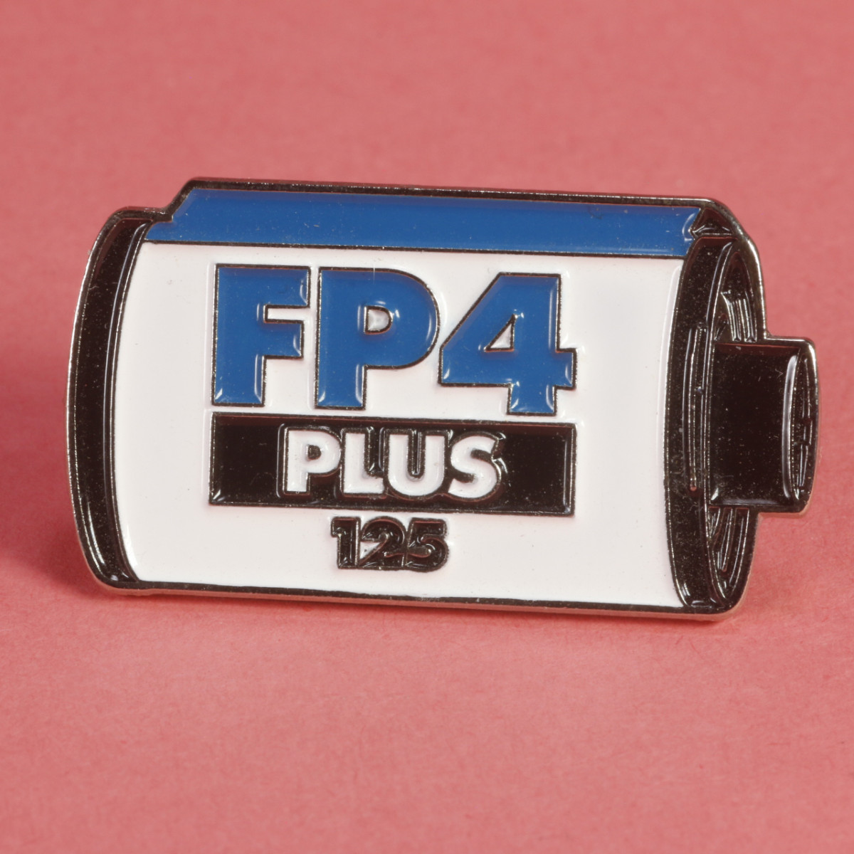 Decorative Enamel Pin - Ilford FP4 Plus 125 35mm Film Canister Enamel Pin