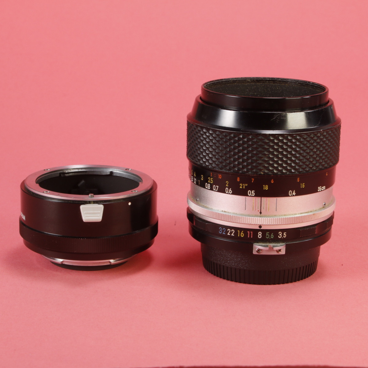 Nikon/FE/MD-12】①④/Micro-NIKKOR 55mm 1:3.5/ジャンク