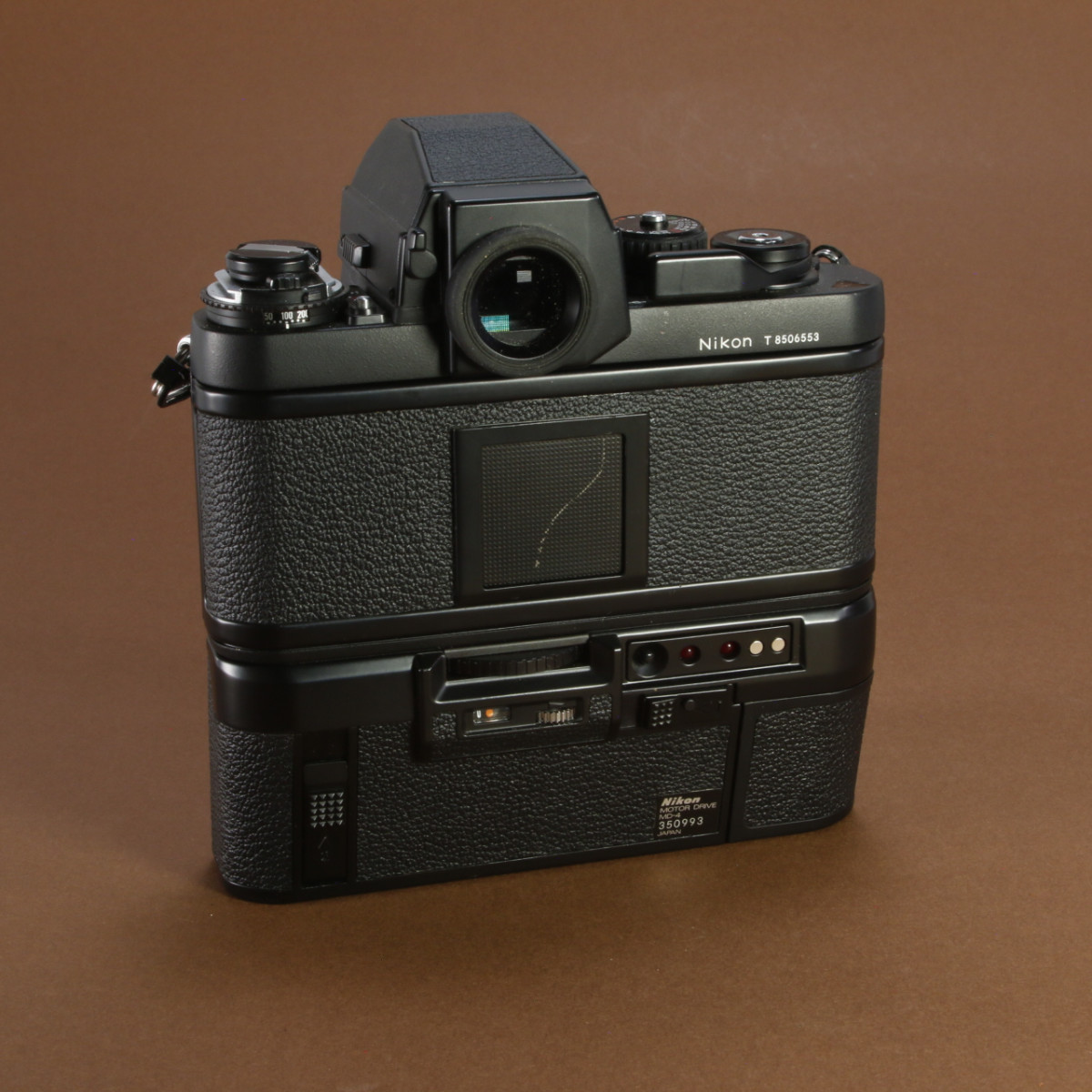 Nikon F3/T Camera with HP Finder and MD-4 Motor Drive | Blue