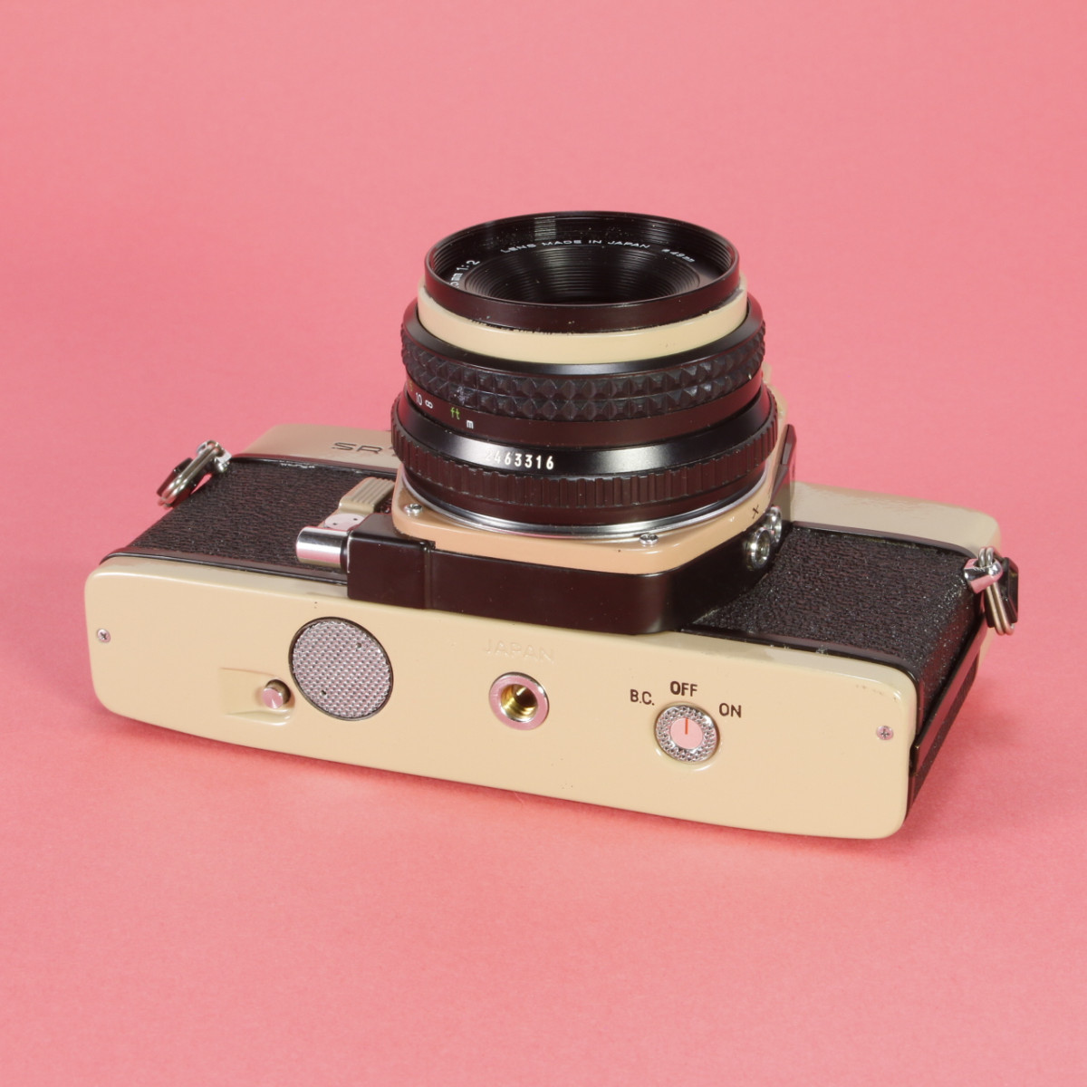 Minolta SRT 101 Camera and Minolta 45mm f2 Lens -  Refurbished (Re-coated in Tan)