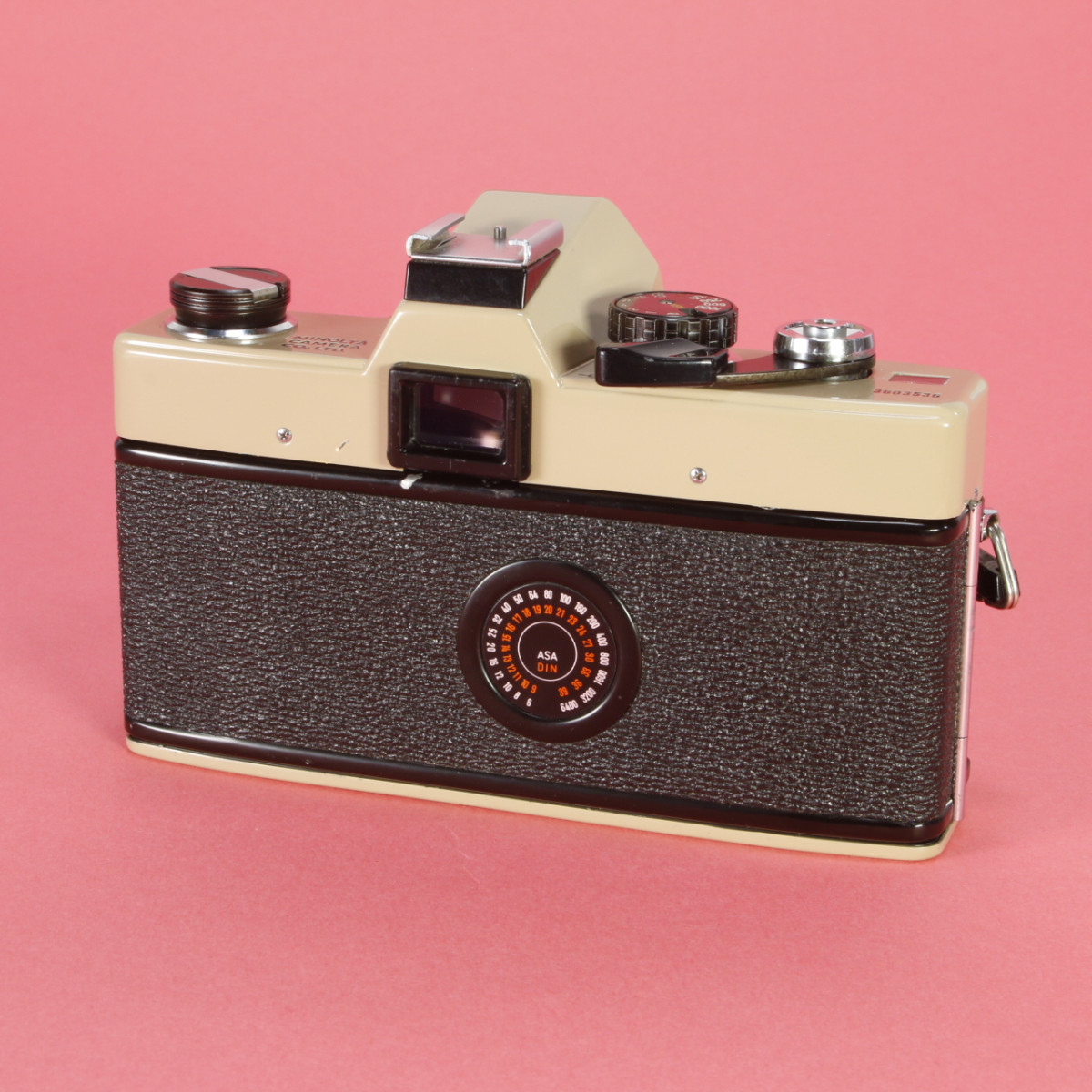 Minolta SRT 101 Camera and Minolta 45mm f2 Lens -  Refurbished (Re-coated in Tan)