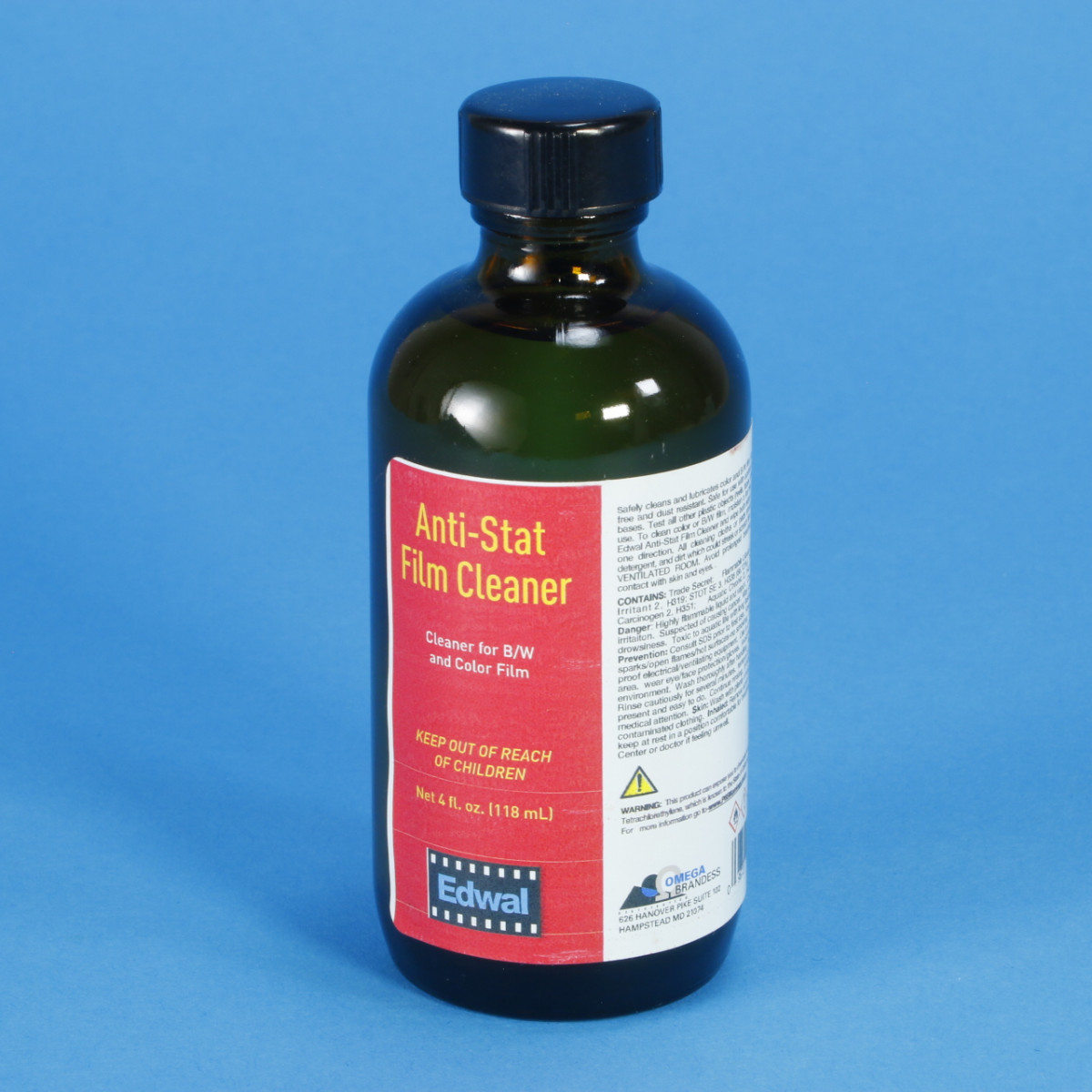 Edwal Anti-Stat Film Cleaner - 4 oz