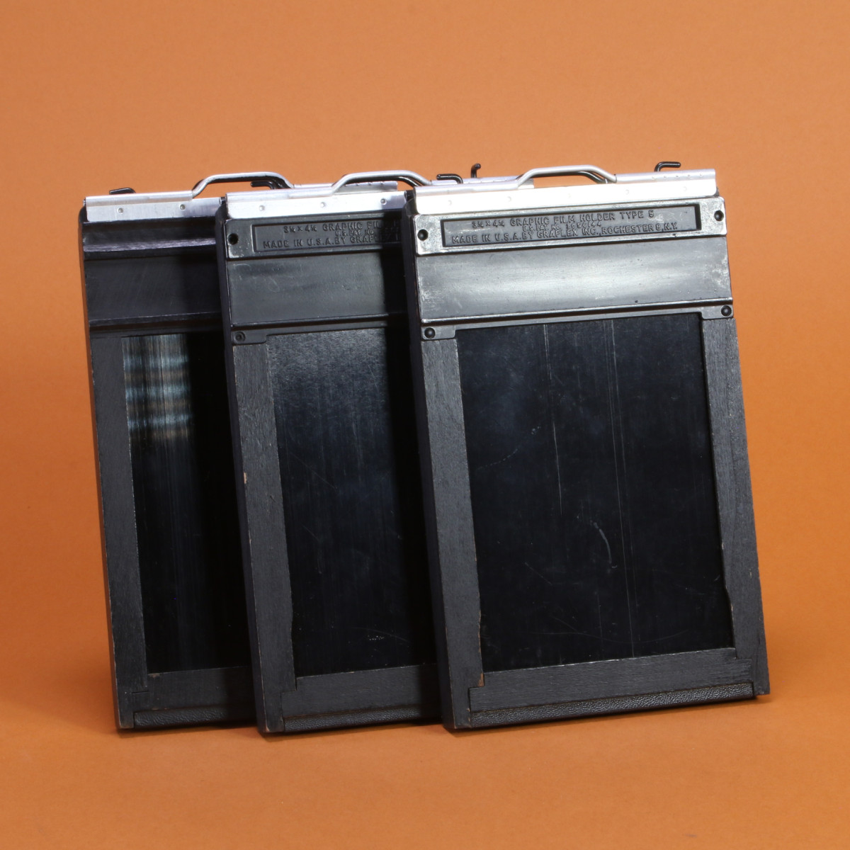 Graflex 3.25x4.25 Slotted Film Holders (3x)