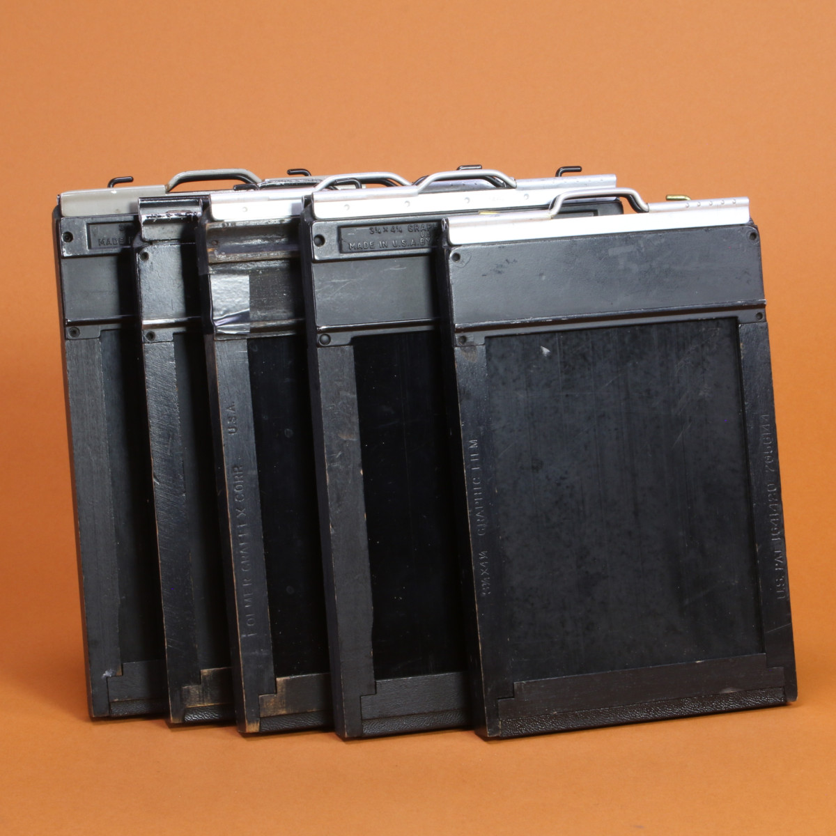 Graflex 3.25x4.25 Slotted Film Holders (5x)