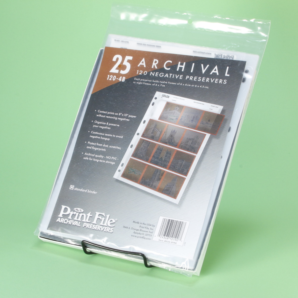 Print File 120-4B 120 Negative Preserver Pages - 25 sheets
