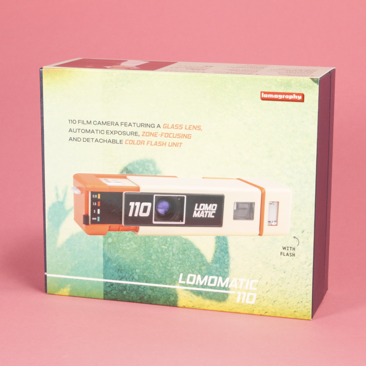 Lomomatic 110 Camera with Flash - Golden Gate Edition