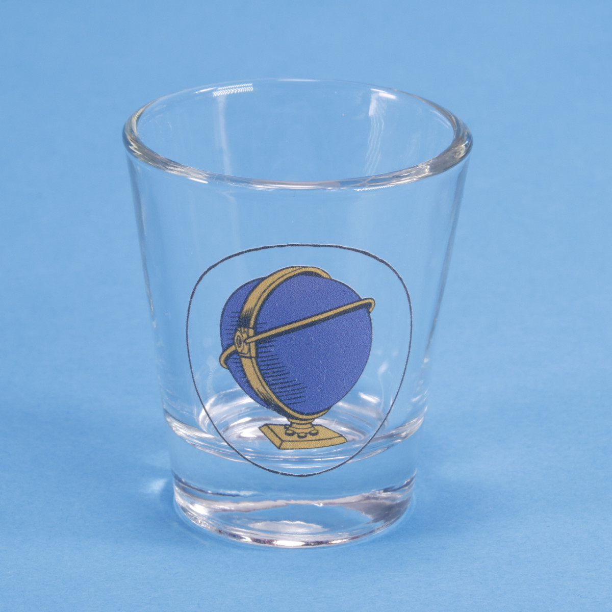 Blue Moon Camera Shot Glass