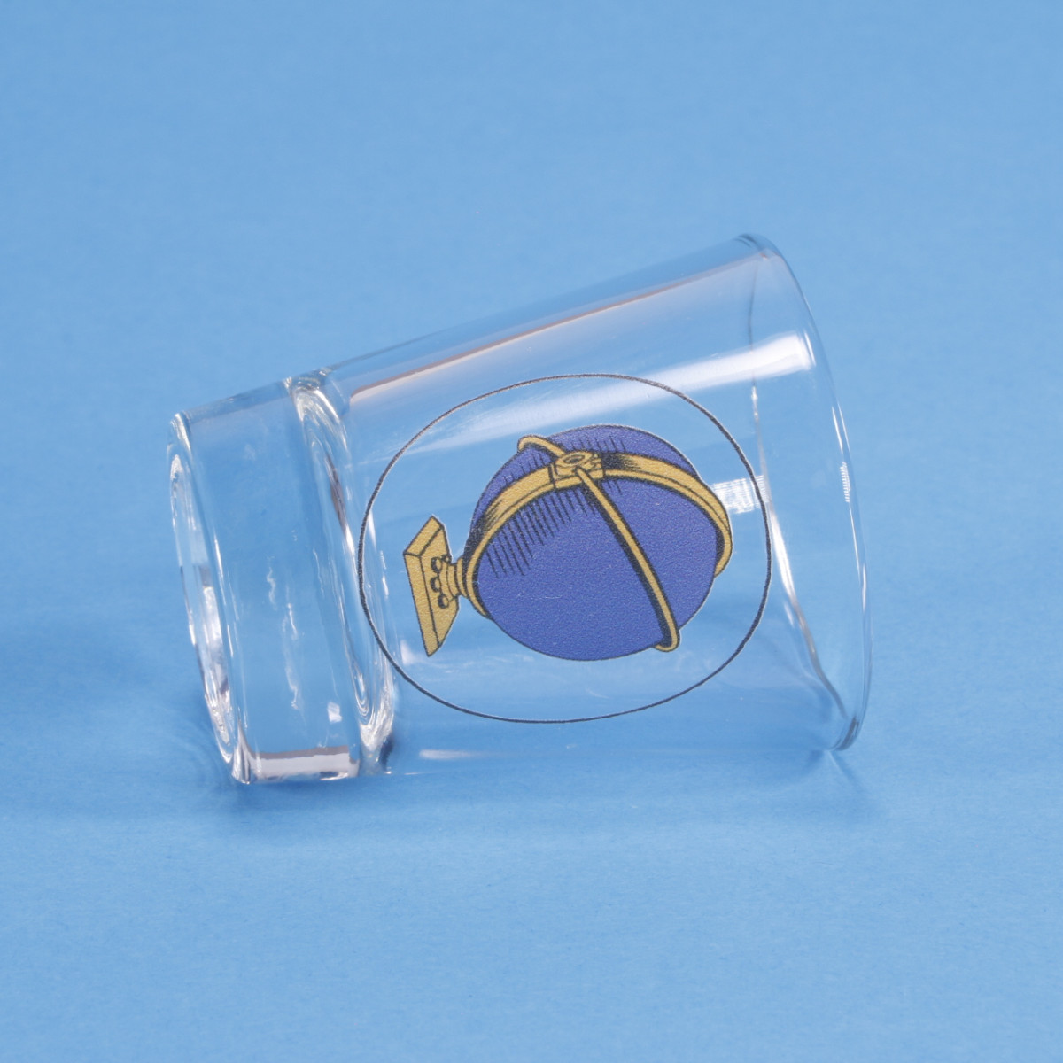 Blue Moon Camera Shot Glass