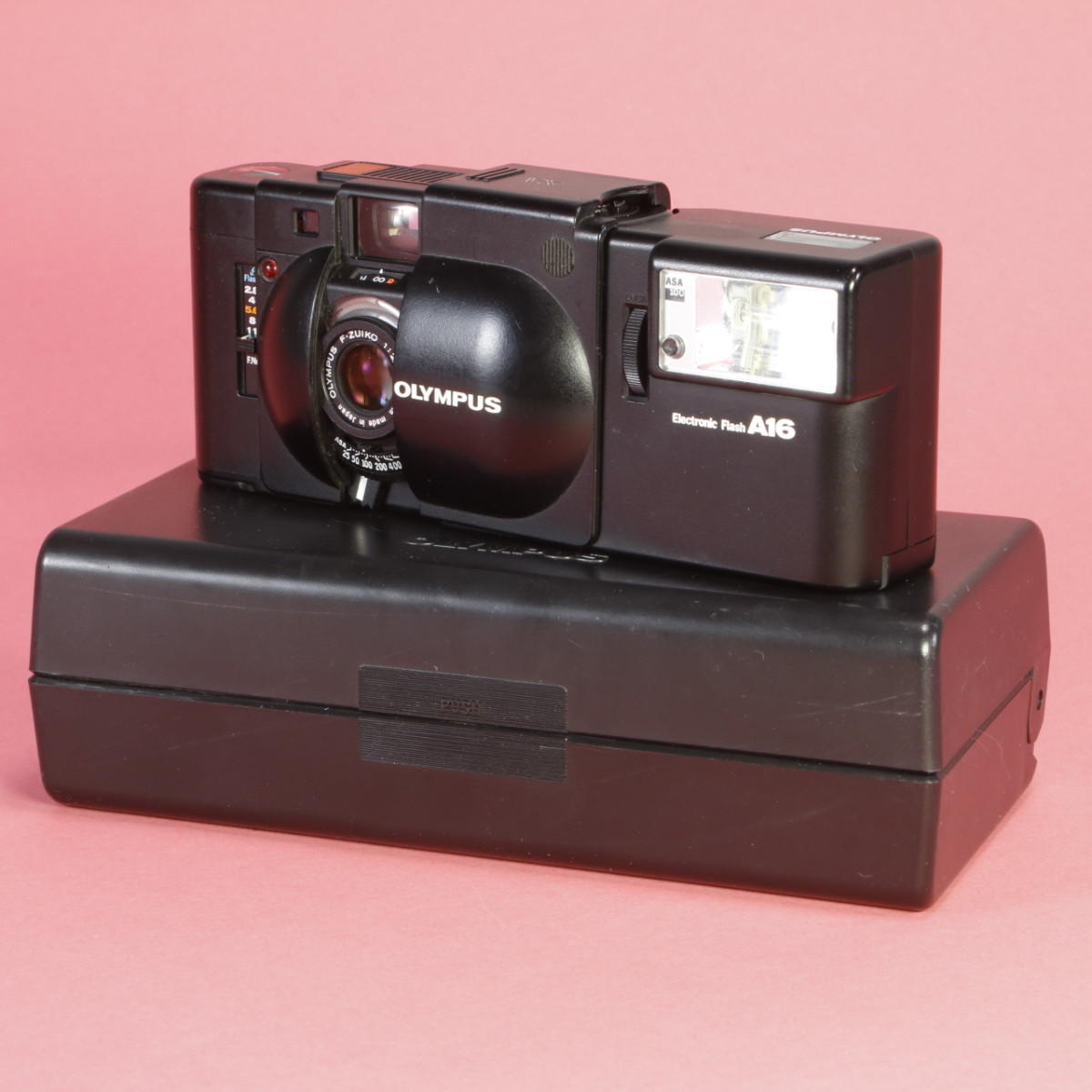 Olympus XA Camera with A16 Flash | Blue Moon Camera