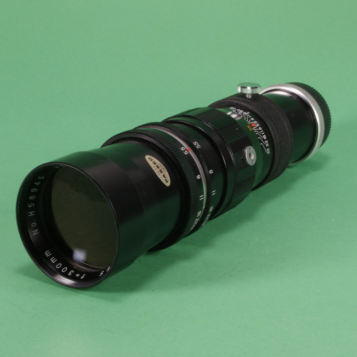 Vemar 300mm f5.5 T-Mount Lens with Nikon F Adapter