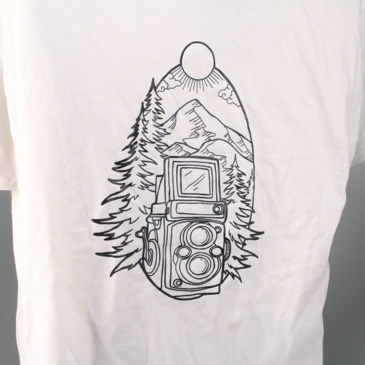 Analog Camera PNW TLR T-Shirt - White - Large
