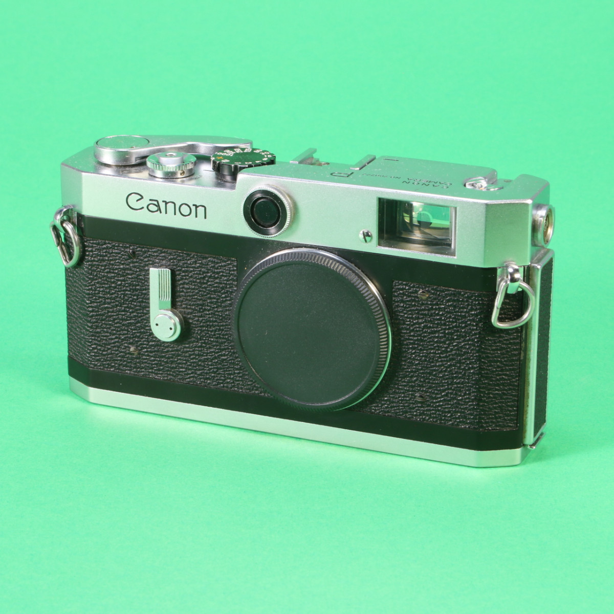 Ｃanon　P　ブラック　ポピュレール　赤エルマー　50mm　F3.5 Elmar 50mm f3.5 (L) Red Scale – FLASHBACK CAMERA