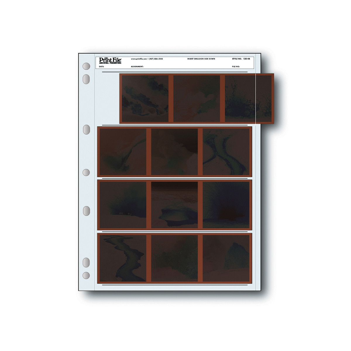 Print File 120-4B 120 Negative Preserver Pages - 25 sheets