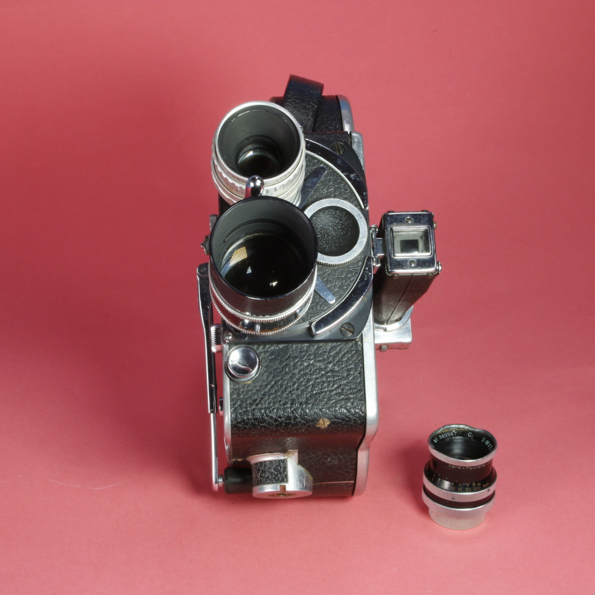 Paillard Bolex H16 16mm Camera With 3 Lenses