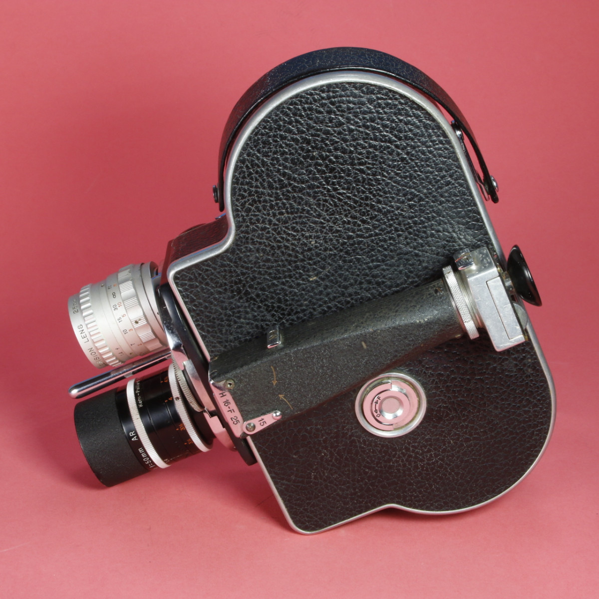 Paillard Bolex H16 16mm Camera With 3 Lenses