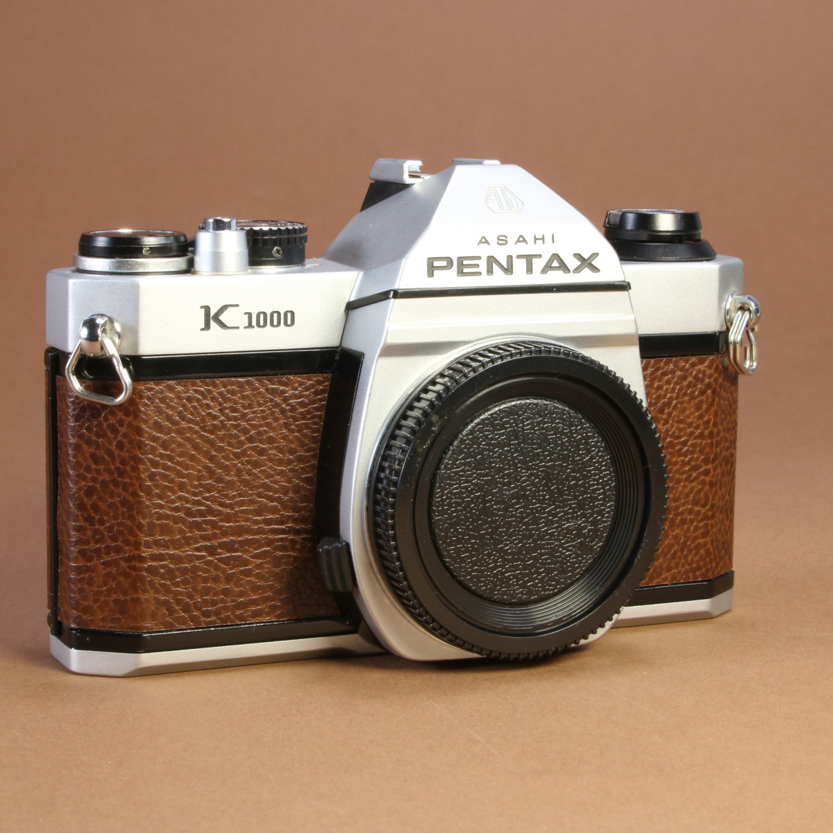 Pentax K1000 Camera - Refurbished (Re-Skinned in Brown Leather)