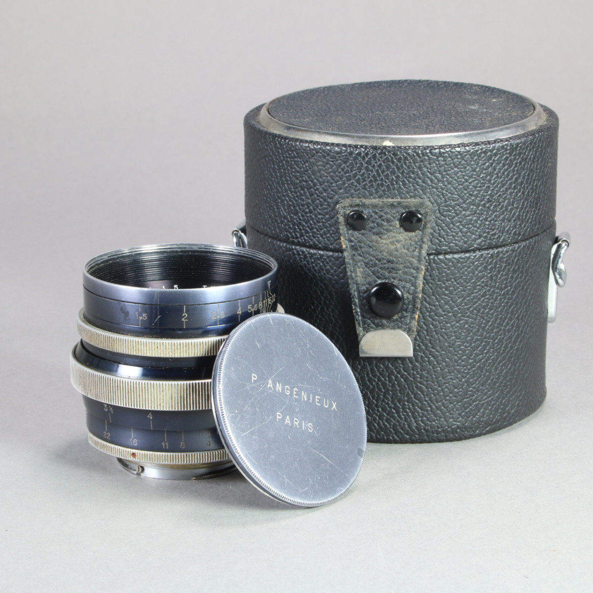 P. Angenieux Paris 50mm f1.5 Type S21 Lens For Exakta | Blue