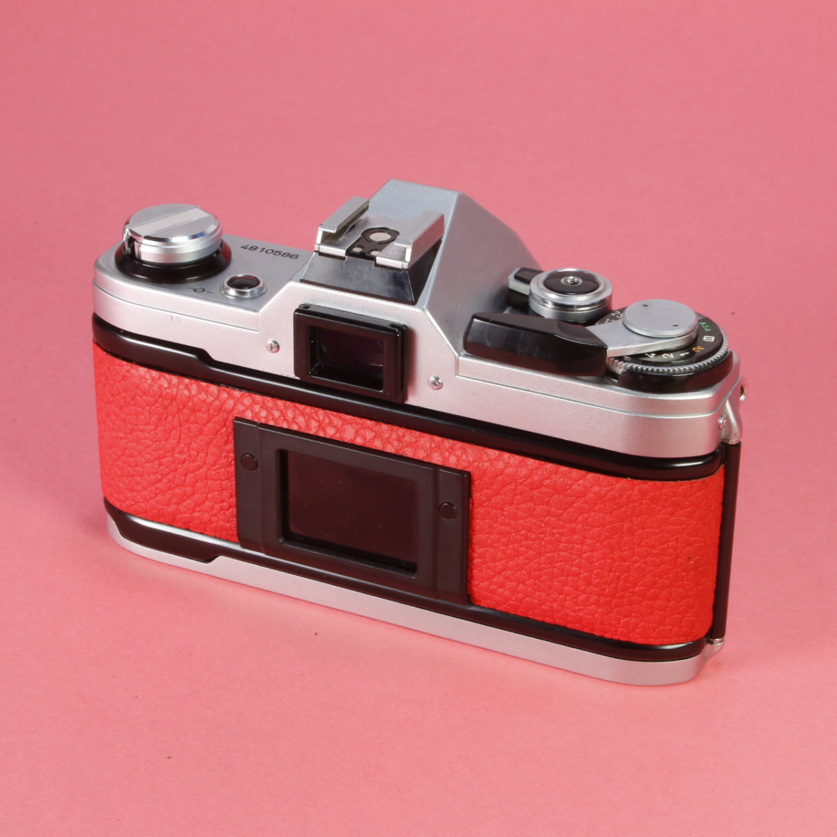 Canon AE-1 Program Camera - Reskinned in Red Leather | Blue