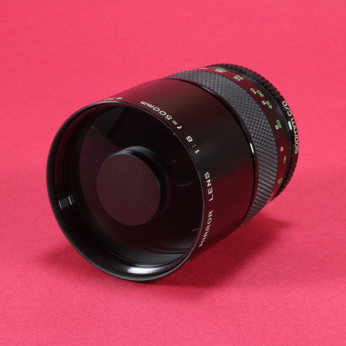 Soligor 500mm f8 MC C/D Mirror Lens for T-Mount with Nikon F Adapter