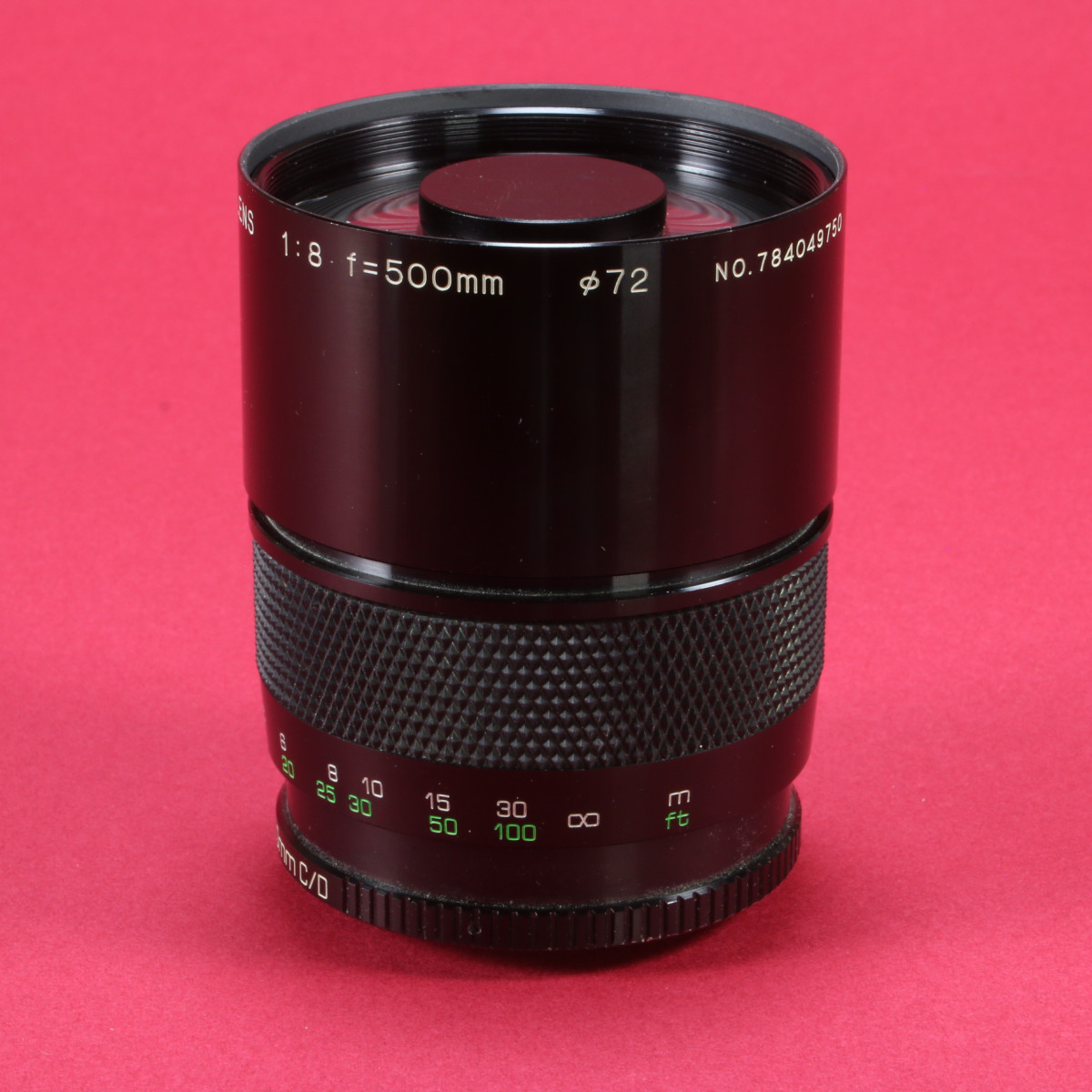 Soligor 500mm f8 MC C/D Mirror Lens for T-Mount with Nikon F Adapter