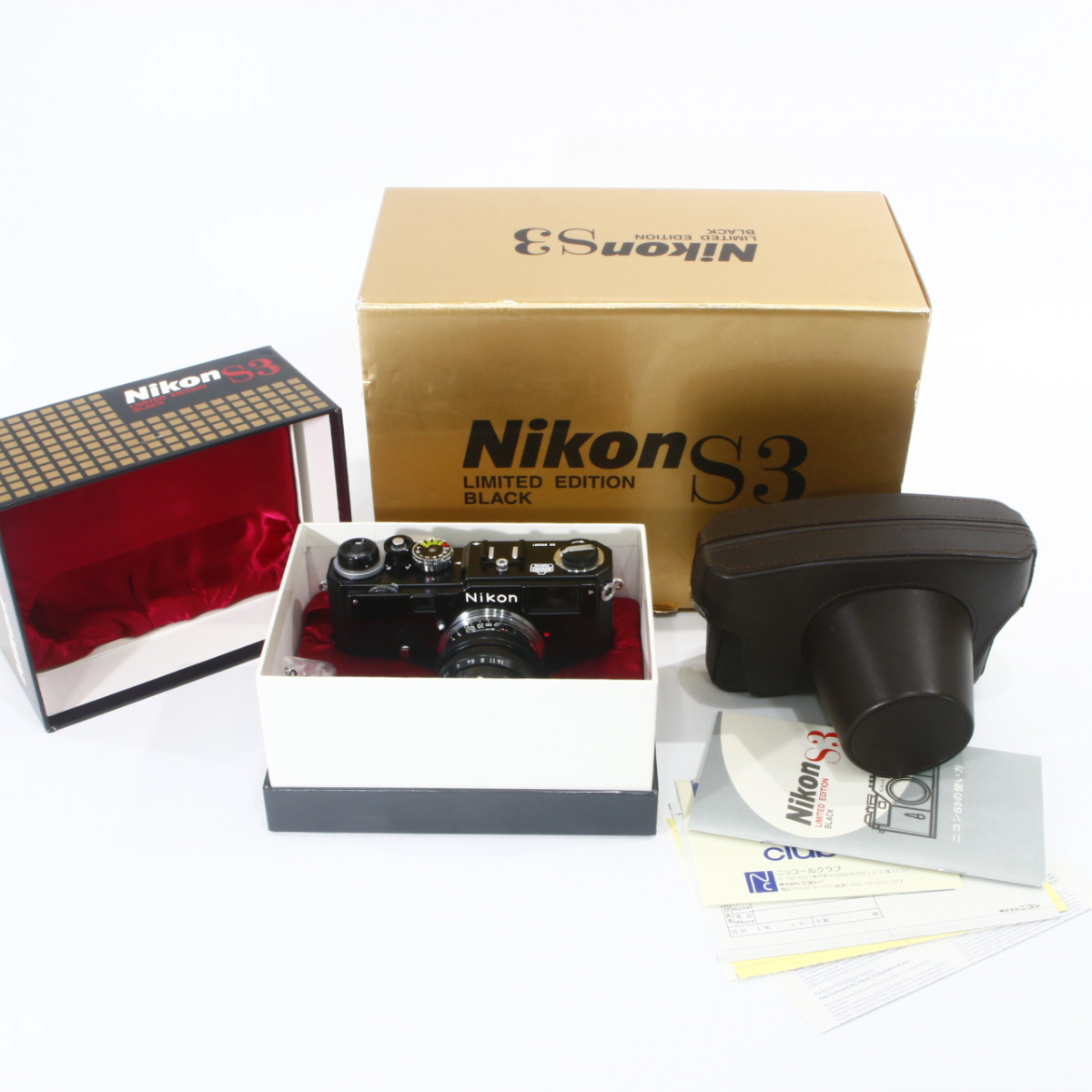 Nikon S3 Rangefinder Camera Year 2000 Limited Edition Black with Nikon 50mm f1.4 Nikkor-S