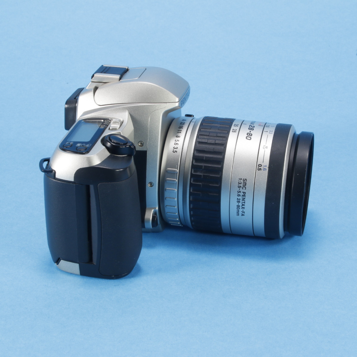 Pentax ZX-30 Camera with Pentax 28-80mm Zoom Lens | Blue