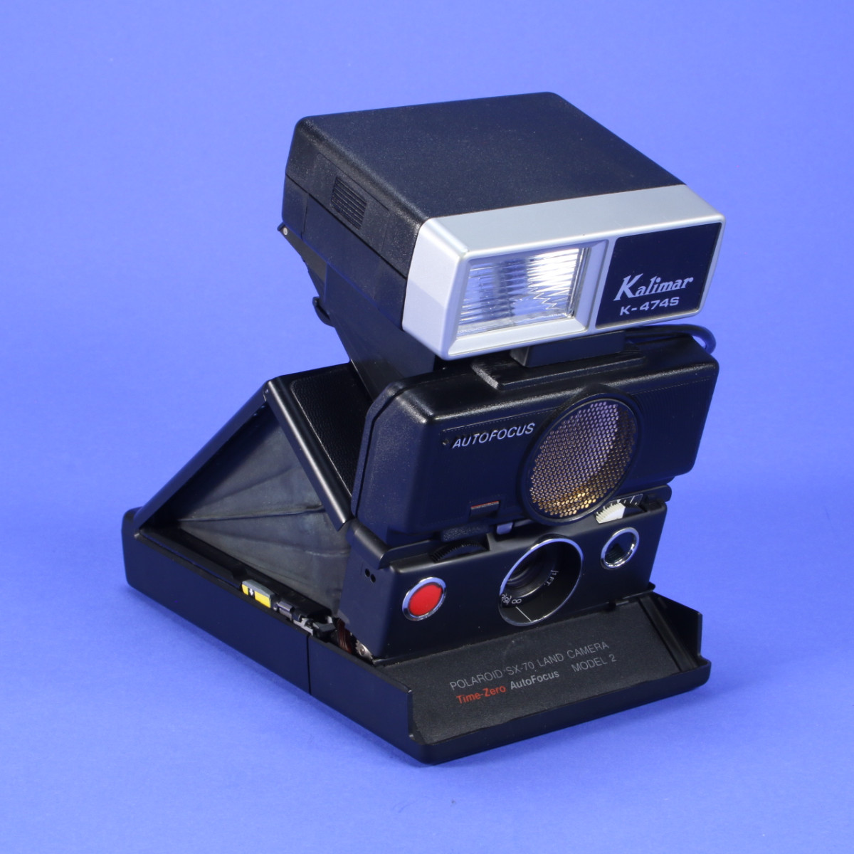 POLAROID SX-70 PolaSonic AutoFocus モデル2 Polaroid SX-70 Sonar Autofocus Chrome Folding Instant Film