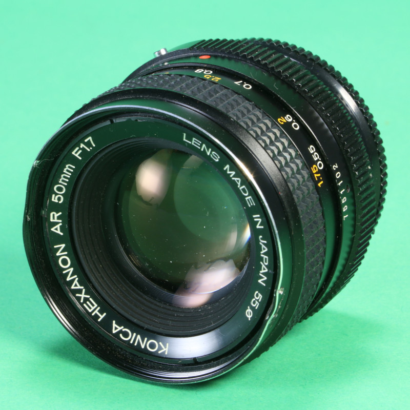 Konica 50mm f1.7 Hexanon AR Lens