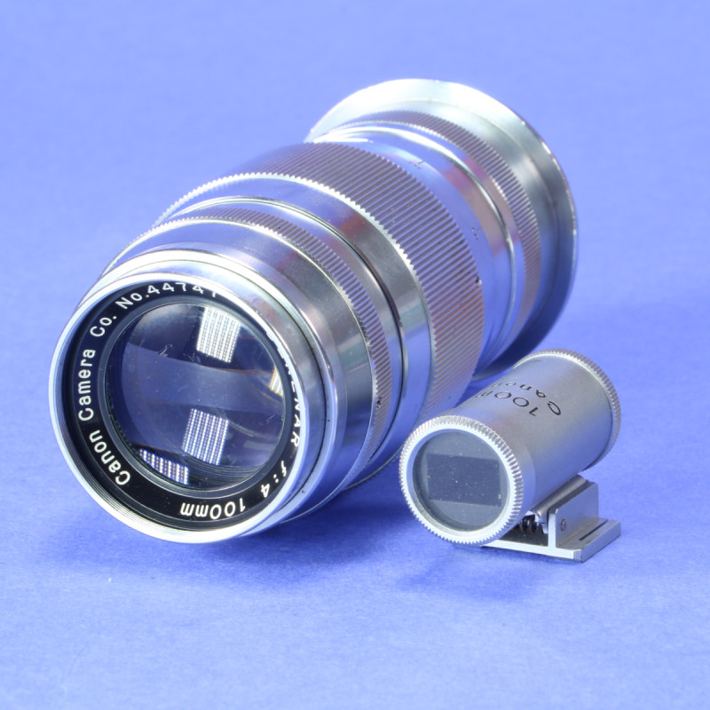 Canon 100mm f4 Serenar Lens for M39 with Finder