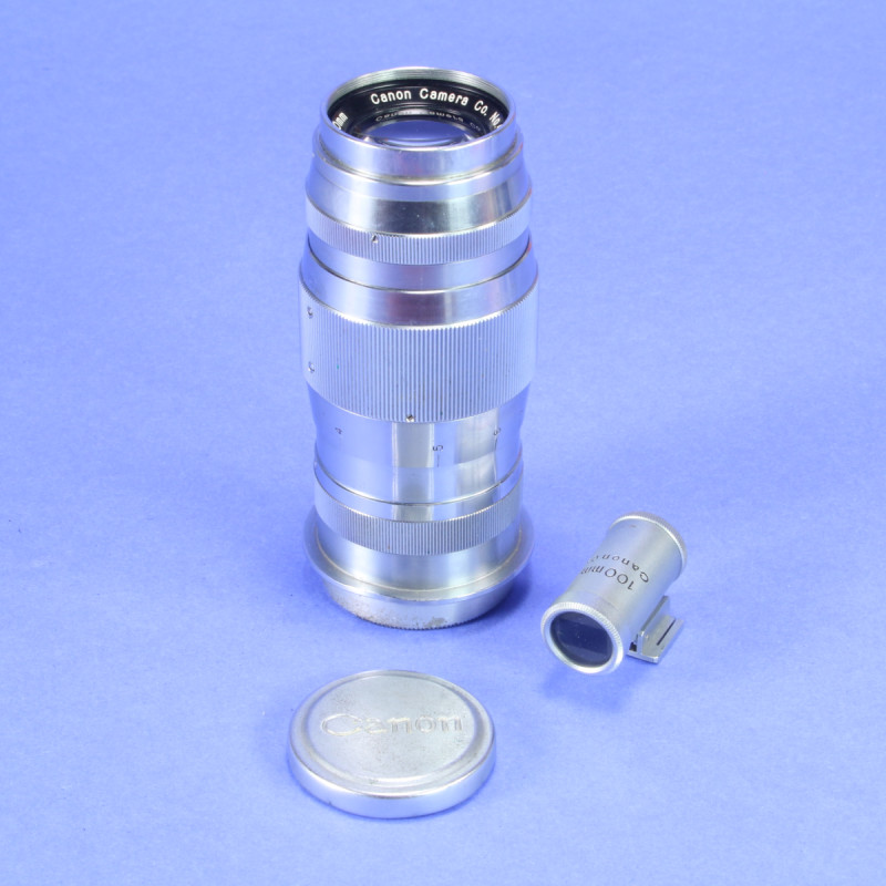 Canon 100mm f4 Serenar Lens for M39 with Finder
