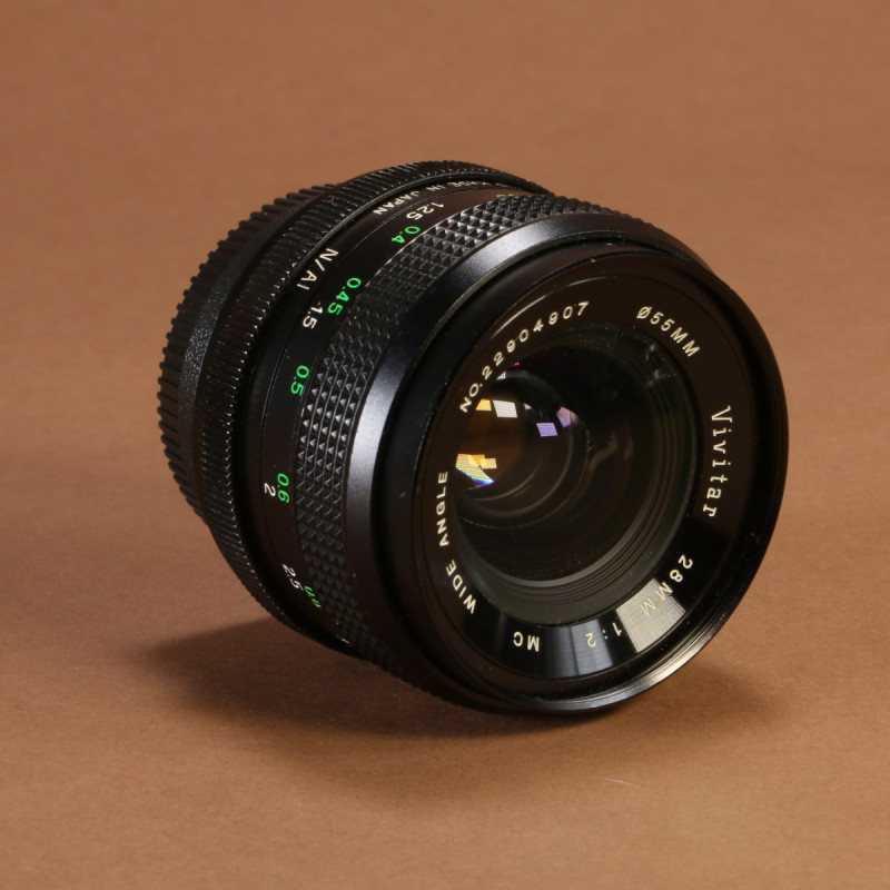 Vivitar 28mm f2 MC Wide Angle Lens for Nikon AI