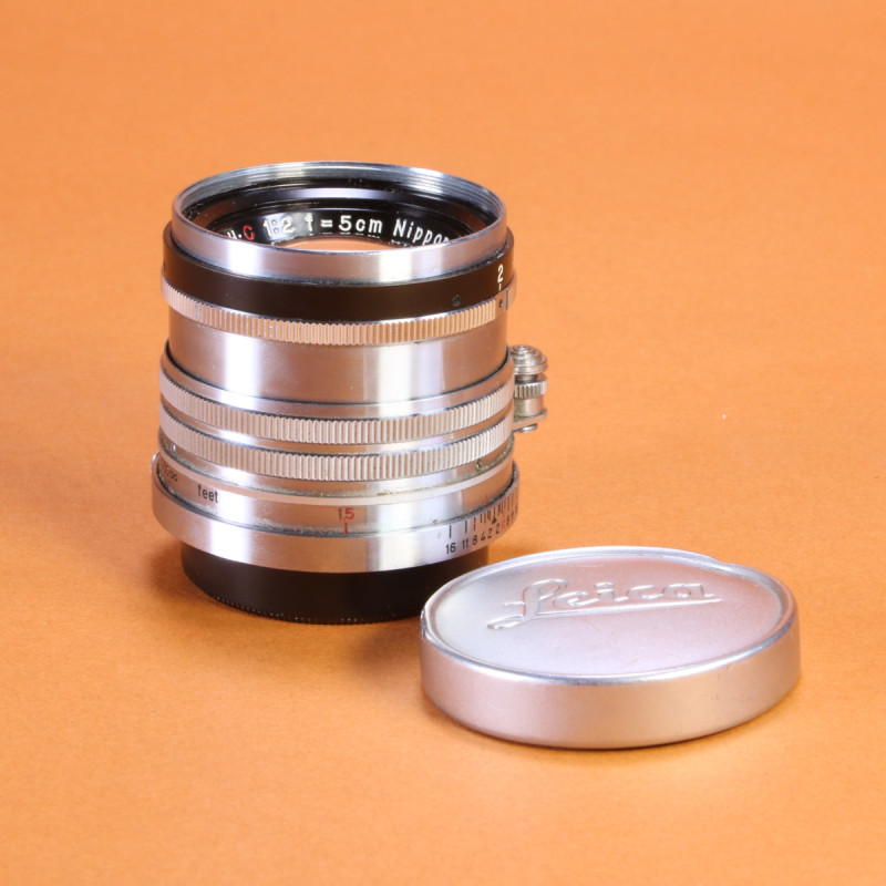 Nikon 5cm f2 Nikkor-H.C "Black Belt" Lens for M39