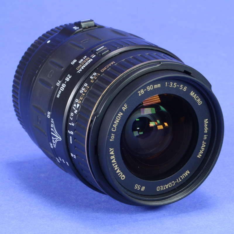 Quantaray 28-90mm f3.5-5.6 Macro Aspherical Lens for Canon EF