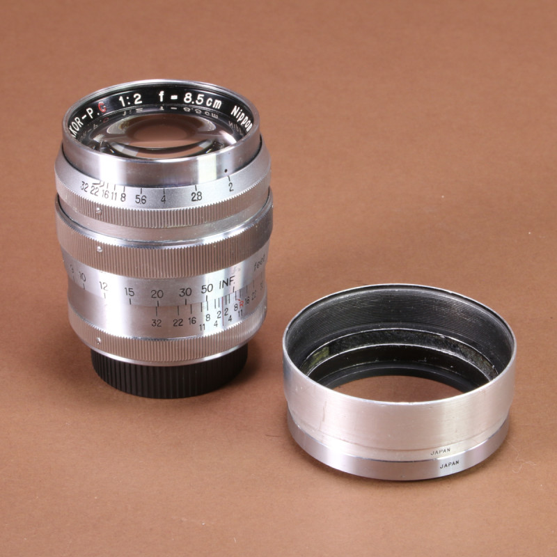 Nikon 8.5cm f2 Nikkor-P.C Lens for M39