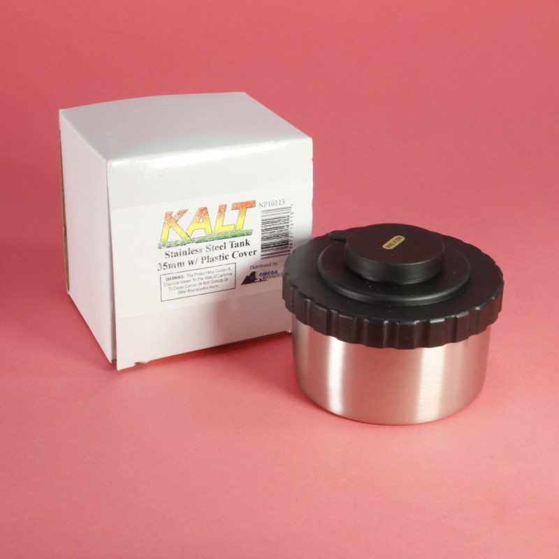 Kalt Stainless Steel Developing Tank with Lid -  35mm Single Roll