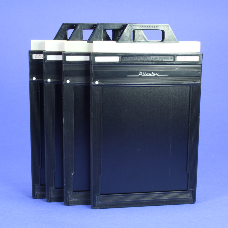 Riteway 4x5 Film Holder (with Safety Button) - Set of Four Holders