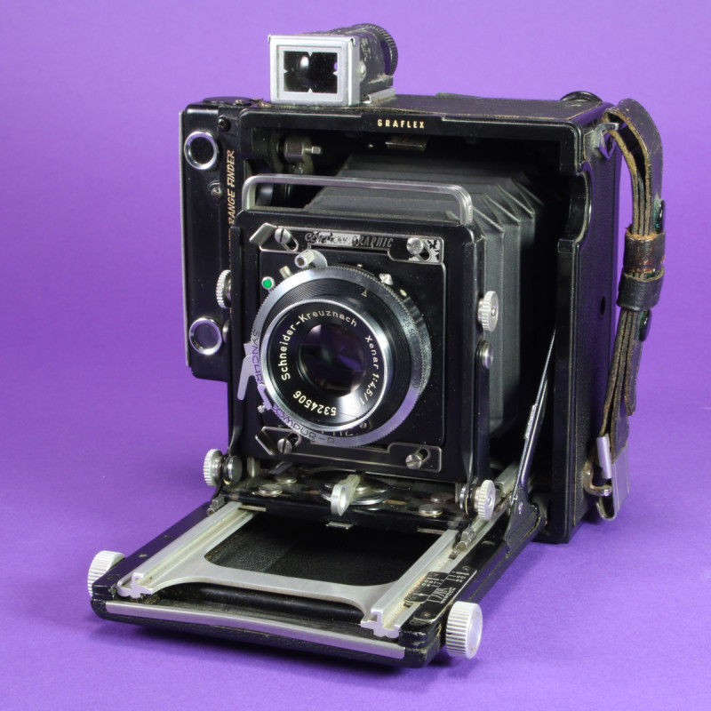 Graflex Century Graphic 2.25x3.25 Camera Kit with Kodak 105mm f4.5 Xenar Lens