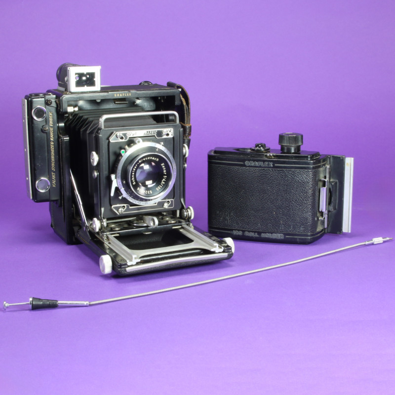 Graflex Century Graphic 2.25x3.25 Camera Kit with Kodak 105mm f4.5 Xenar Lens