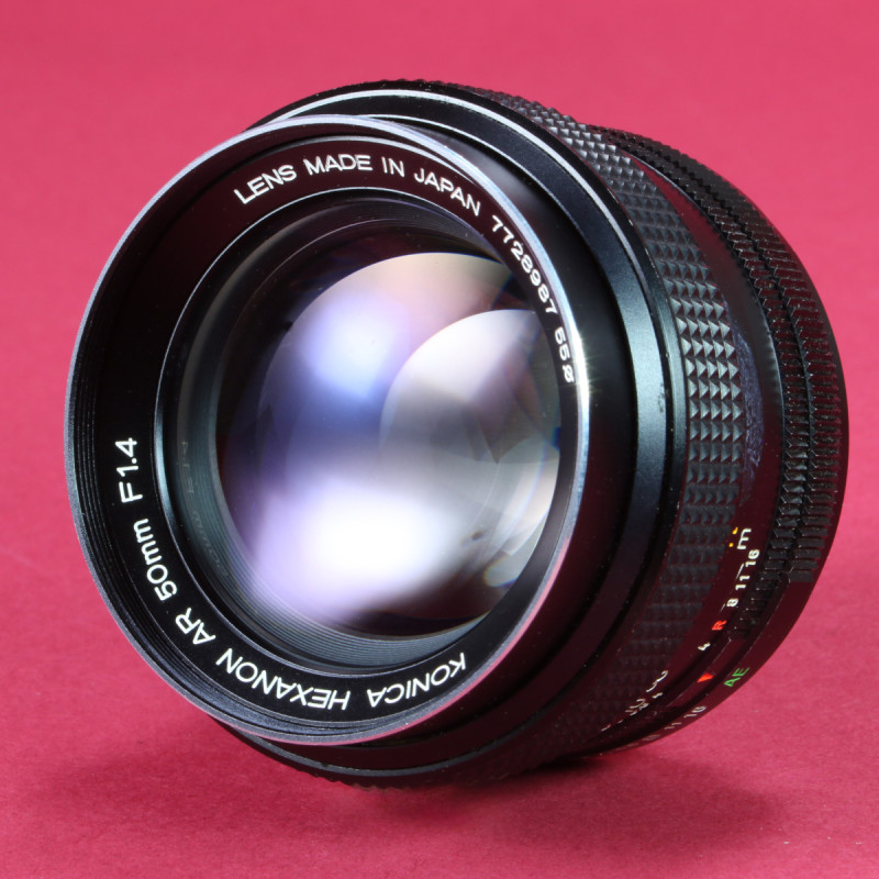 Konica 50mm f1.4 Hexanon AR Lens