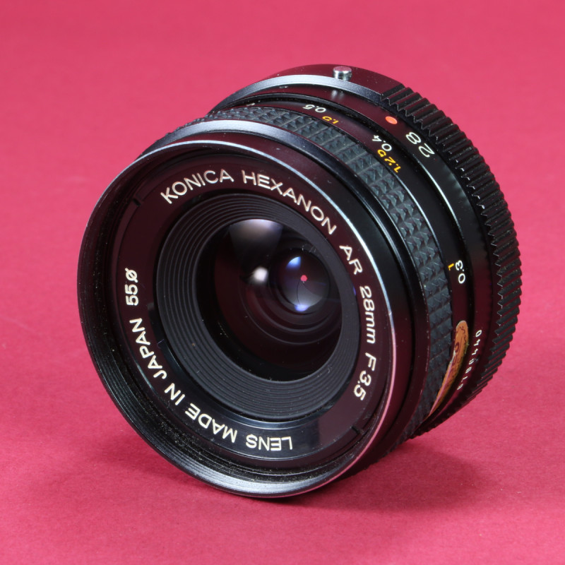 Konica 28mm f3.5 Hexanon AR Lens
