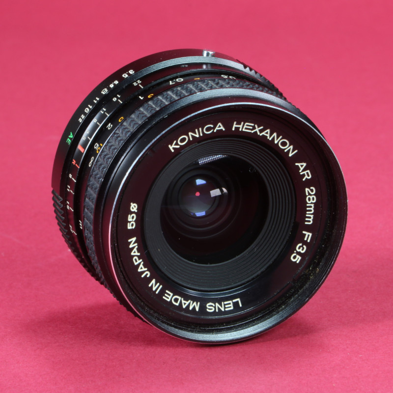 Konica 28mm f3.5 Hexanon AR Lens
