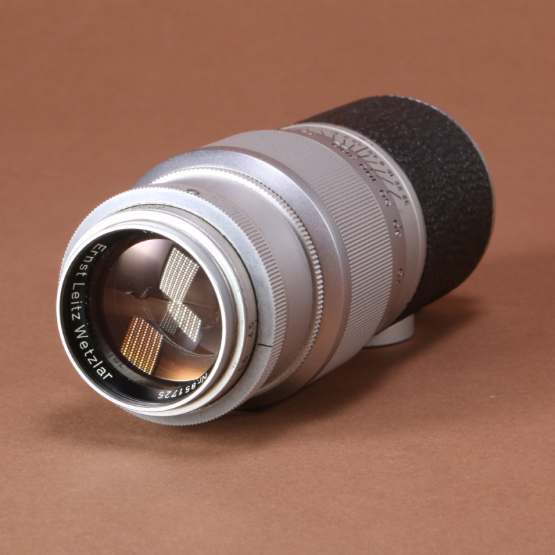 Leica 13.5cm f4.5 Hektor Lens for M39 with Bakelite Case