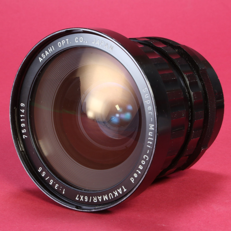 Pentax 55mm f3.5 Super-Multi-Coated Takumar Lens for 6x7